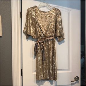 Elegant Gold Sequin Dress- Excellent Condition